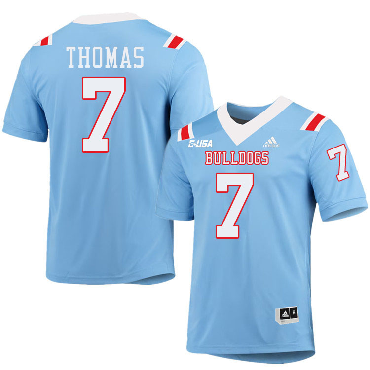 Kolby Thomas Louisiana Tech Jersey,LA Tech Bulldogs Football Jerseys,Uniforms,Gears-Light Blue Kolby Thomas Louisiana Tech Jersey,LA Tech Bulldogs Football Jerseys,Uniforms,Gears-Light Blue